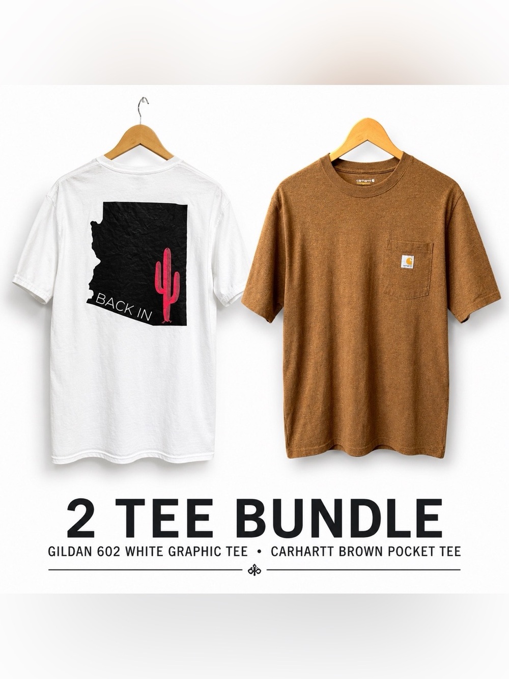 Carhartt Pocket Tee + Arizona 602 Graphic T-Shirt Bundle Men’s Medium/Large